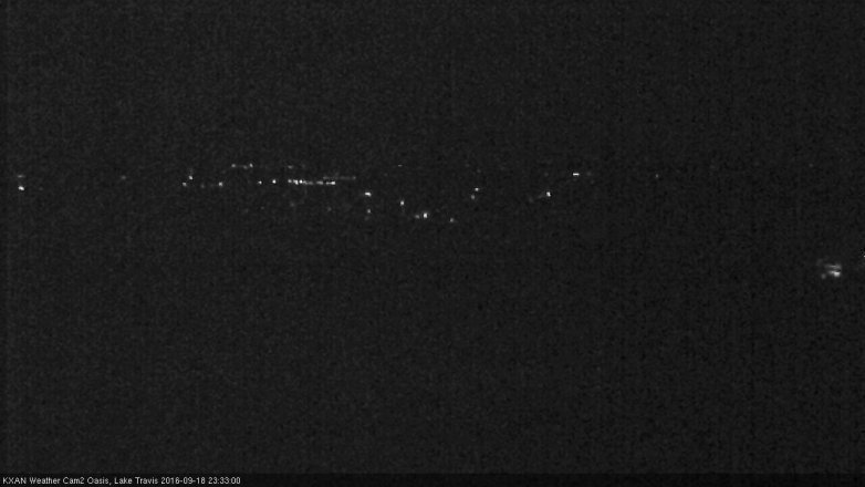 Lake Travis webcam, September 18, 2016 11:05 PM CT