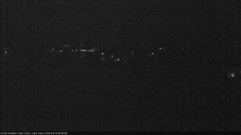 Lake Travis webcam, September 18, 2016 11:20 PM CT