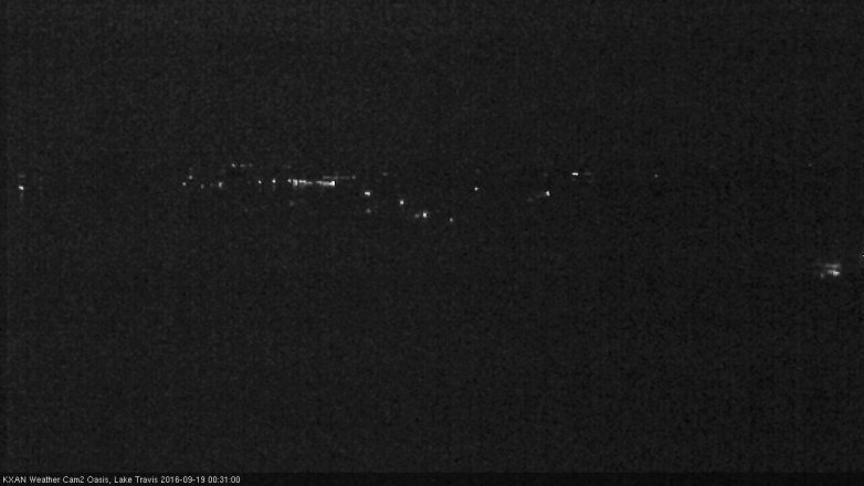 Lake Travis webcam, September 18, 2016 11:35 PM CT