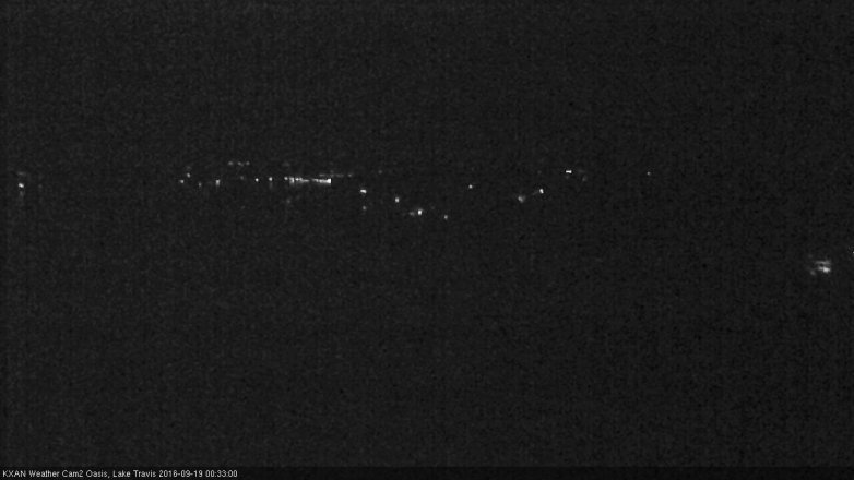 Lake Travis webcam, September 18, 2016 11:40 PM CT