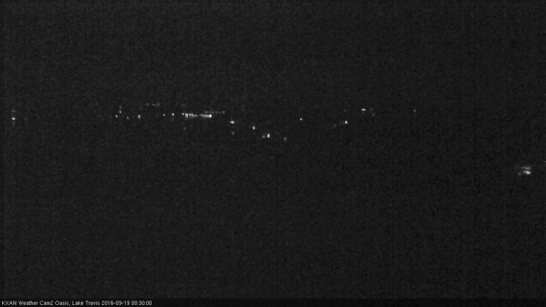 Lake Travis webcam, September 18, 2016 11:50 PM CT