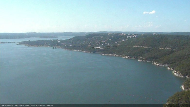 Lake Travis webcam, September 19, 2016 3:20 PM CT