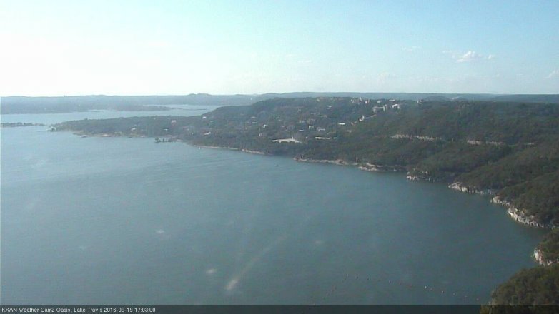 Lake Travis webcam, September 19, 2016 4:25 PM CT