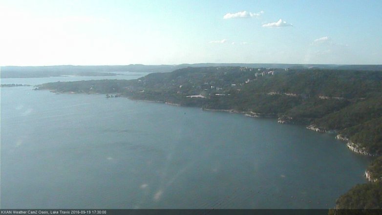 Lake Travis webcam, September 19, 2016 4:35 PM CT