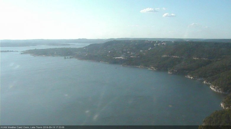 Lake Travis webcam, September 19, 2016 5:05 PM CT