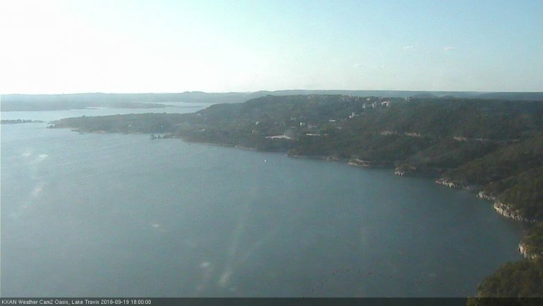 Lake Travis webcam, September 19, 2016 5:30 PM CT