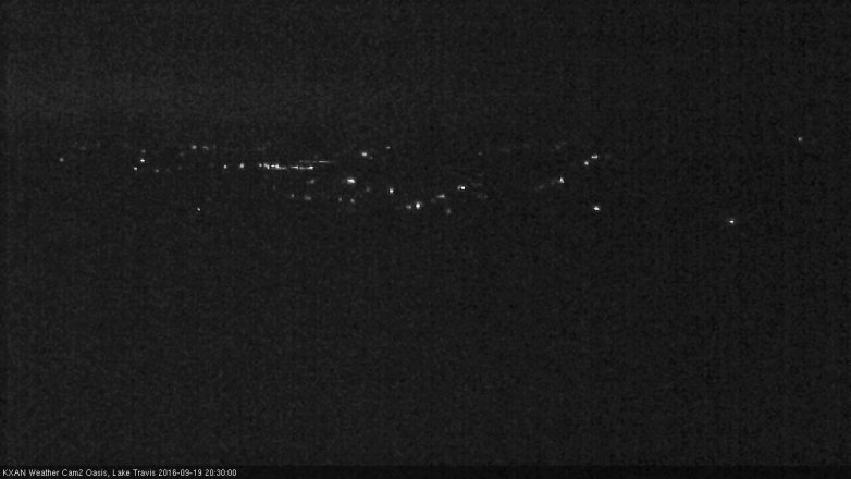 Lake Travis webcam, September 19, 2016 7:40 PM CT