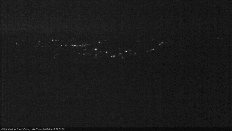 Lake Travis webcam, September 19, 2016 7:55 PM CT