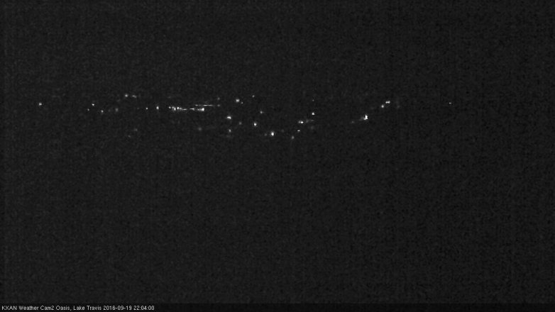 Lake Travis webcam, September 19, 2016 9:35 PM CT