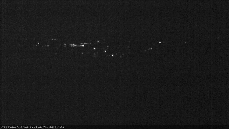 Lake Travis webcam, September 19, 2016 11:05 PM CT