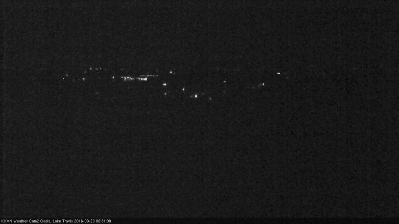 Lake Travis webcam, September 19, 2016 12:00 AM CT