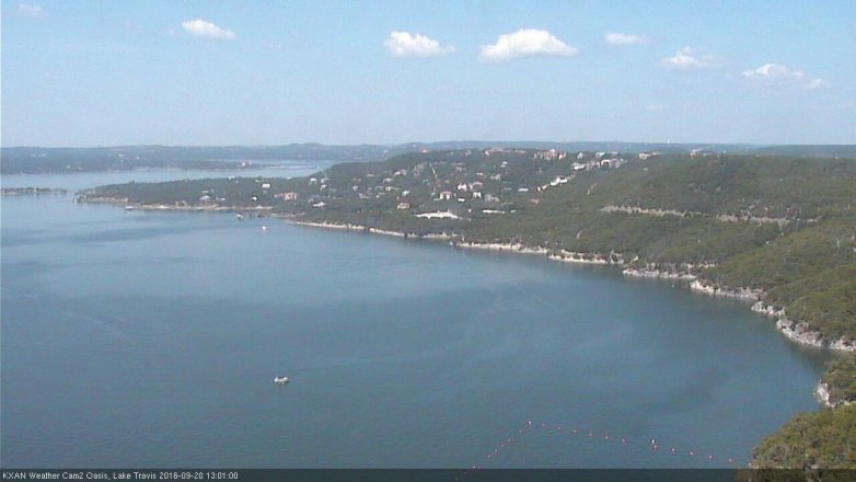 Lake Travis webcam, September 20, 2016 12:20 PM CT