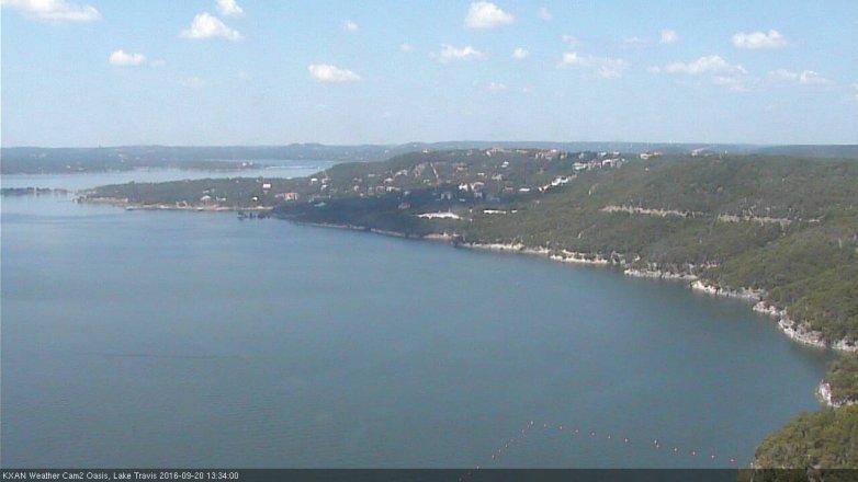 Lake Travis webcam, September 20, 2016 12:45 PM CT