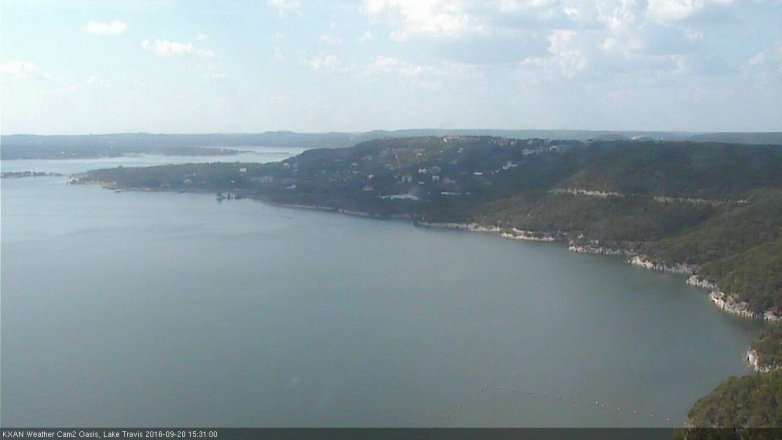 Lake Travis webcam, September 20, 2016 2:40 PM CT