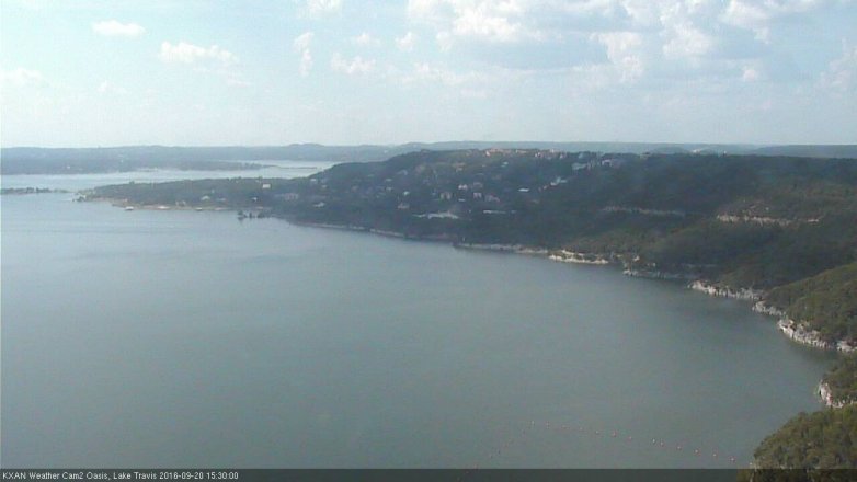 Lake Travis webcam, September 20, 2016 2:45 PM CT