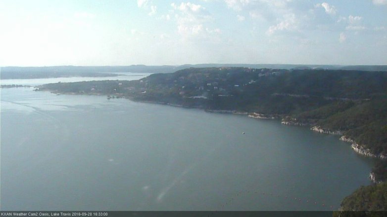Lake Travis webcam, September 20, 2016 3:40 PM CT