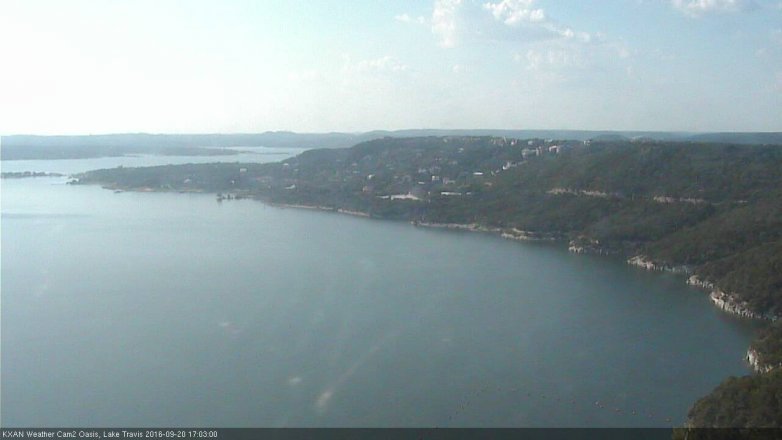 Lake Travis webcam, September 20, 2016 4:25 PM CT