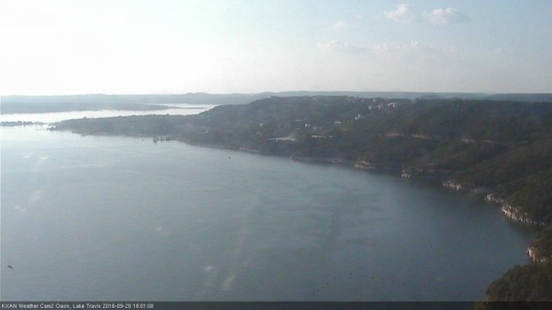 Lake Travis webcam, September 20, 2016 5:05 PM CT