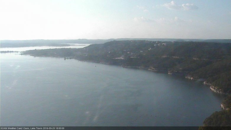 Lake Travis webcam, September 20, 2016 5:15 PM CT