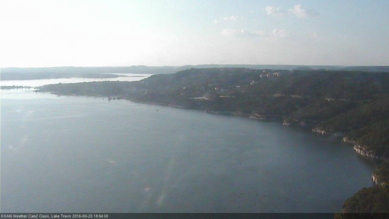Lake Travis webcam, September 20, 2016 5:30 PM CT