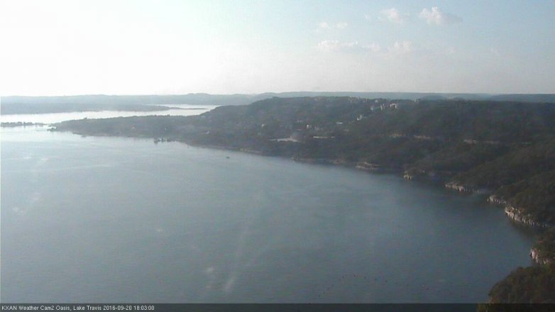 Lake Travis webcam, September 20, 2016 5:35 PM CT