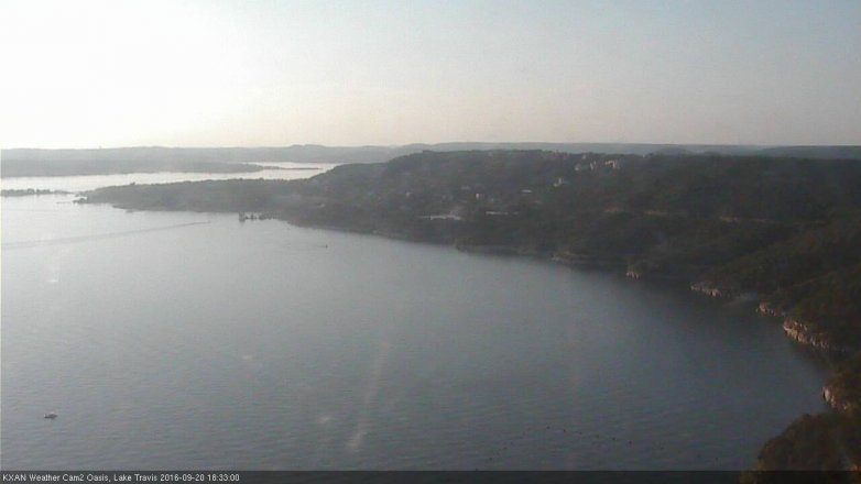 Lake Travis webcam, September 20, 2016 5:40 PM CT