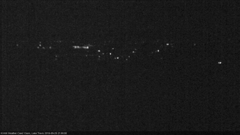 Lake Travis webcam, September 20, 2016 8:10 PM CT