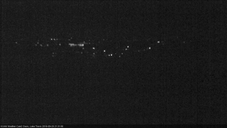 Lake Travis webcam, September 20, 2016 8:40 PM CT