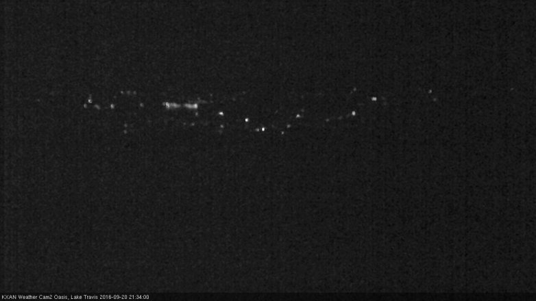 Lake Travis webcam, September 20, 2016 8:55 PM CT