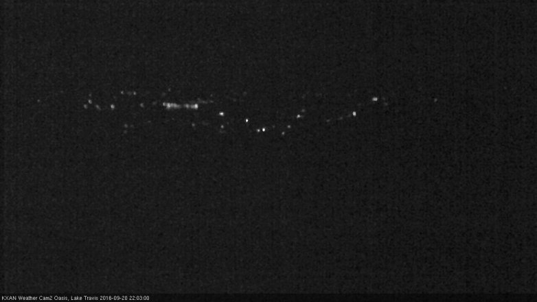 Lake Travis webcam, September 20, 2016 9:35 PM CT