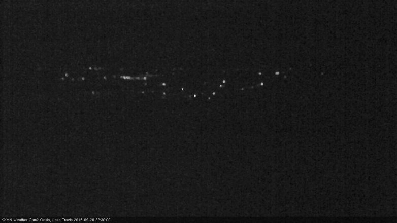 Lake Travis webcam, September 20, 2016 9:40 PM CT