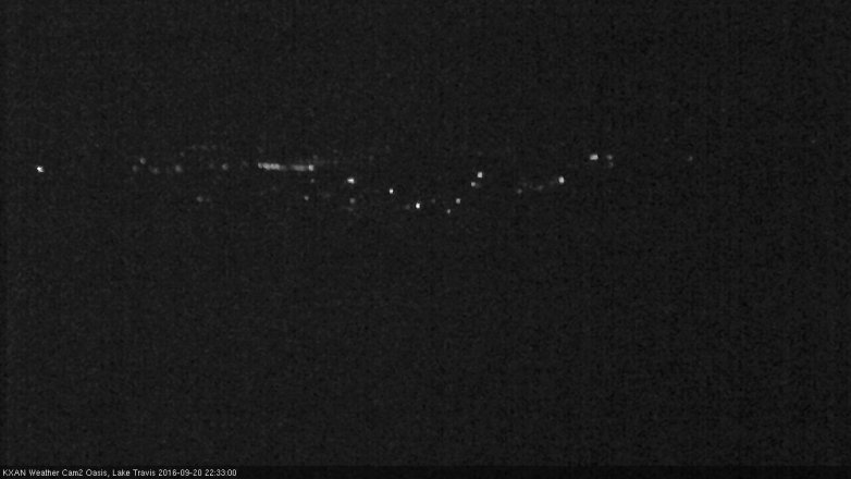 Lake Travis webcam, September 20, 2016 9:55 PM CT
