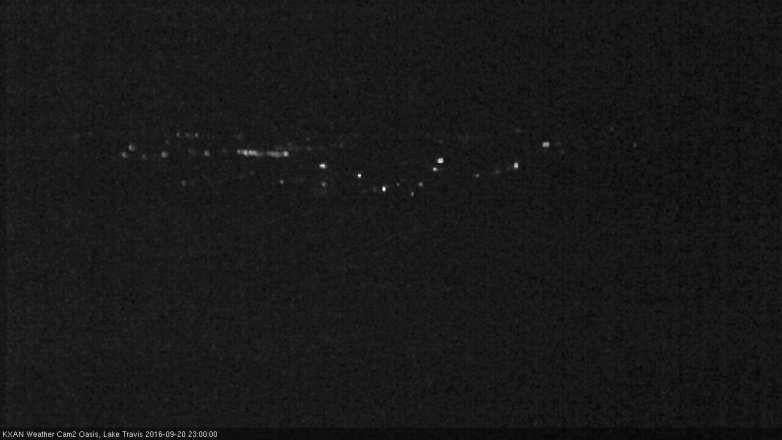 Lake Travis webcam, September 20, 2016 10:10 PM CT
