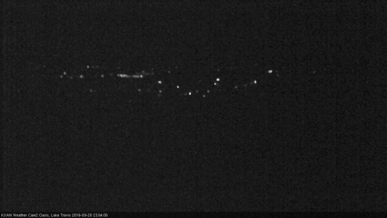 Lake Travis webcam, September 20, 2016 10:15 PM CT