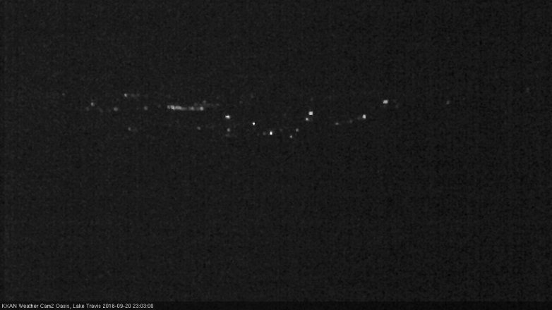 Lake Travis webcam, September 20, 2016 10:35 PM CT