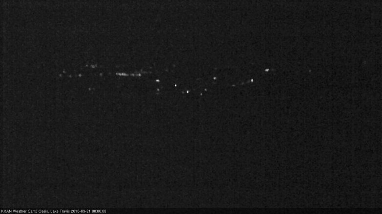 Lake Travis webcam, September 20, 2016 11:05 PM CT