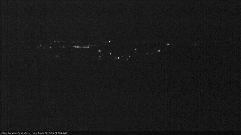 Lake Travis webcam, September 20, 2016 11:30 PM CT