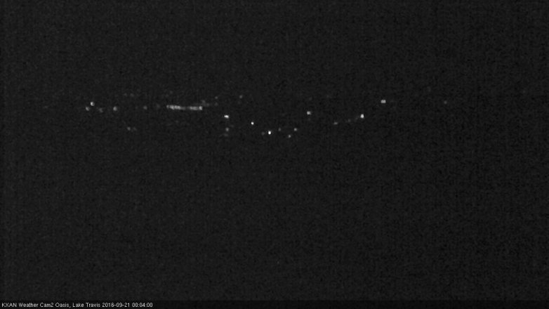 Lake Travis webcam, September 20, 2016 11:35 PM CT