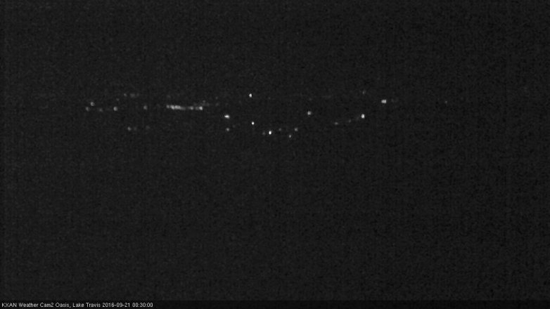Lake Travis webcam, September 20, 2016 11:40 PM CT
