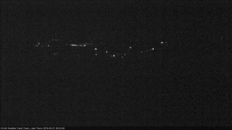 Lake Travis webcam, September 20, 2016 11:45 PM CT