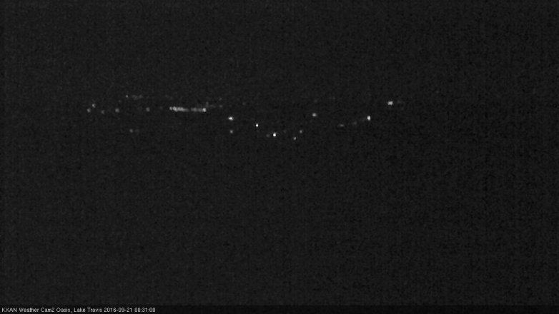 Lake Travis webcam, September 20, 2016 11:55 PM CT
