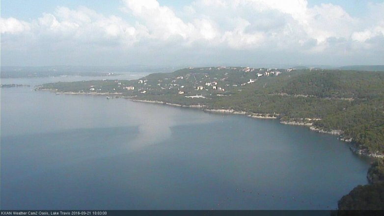 Lake Travis webcam, September 21, 2016 9:15 AM CT