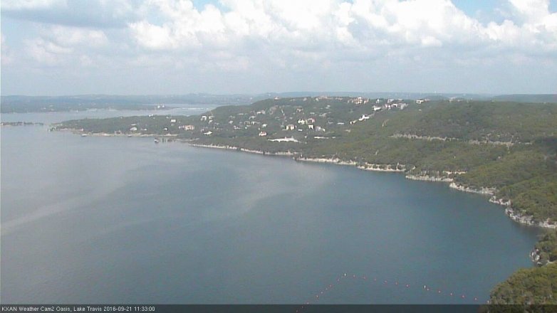 Lake Travis webcam, September 21, 2016 10:40 AM CT