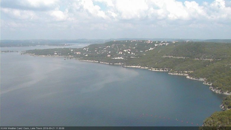 Lake Travis webcam, September 21, 2016 10:45 AM CT