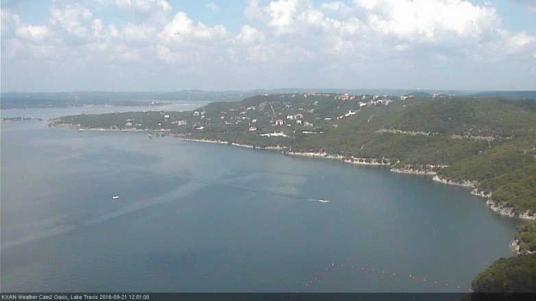 Lake Travis webcam, September 21, 2016 11:05 AM CT