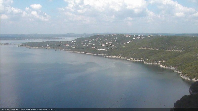 Lake Travis webcam, September 21, 2016 11:50 AM CT