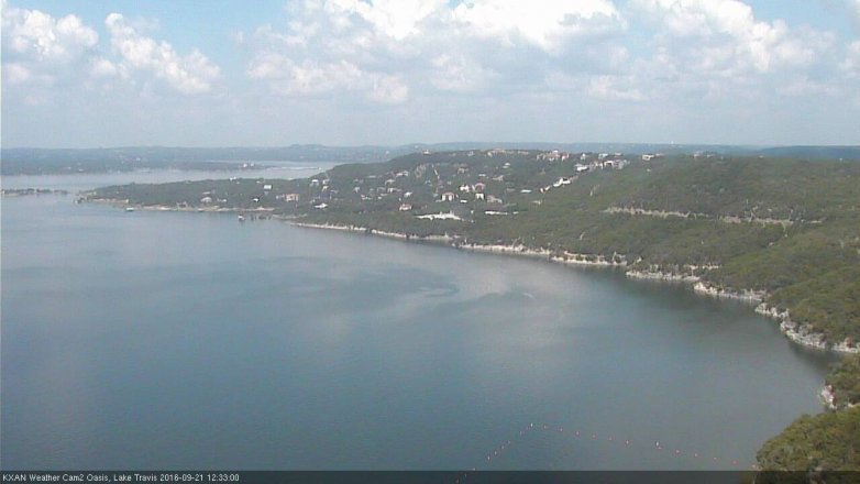 Lake Travis webcam, September 21, 2016 12:05 PM CT