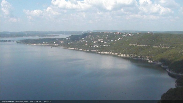 Lake Travis webcam, September 21, 2016 12:20 PM CT