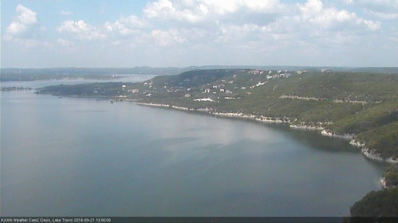 Lake Travis webcam, September 21, 2016 12:25 PM CT
