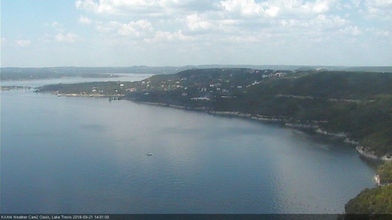 Lake Travis webcam, September 21, 2016 1:05 PM CT
